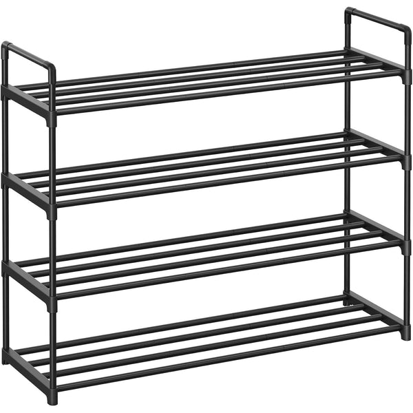 4-slojni metalni stalak za cipele, 30 x 92 x 73 cm, crni | SONGMICS-Vasdom.hr