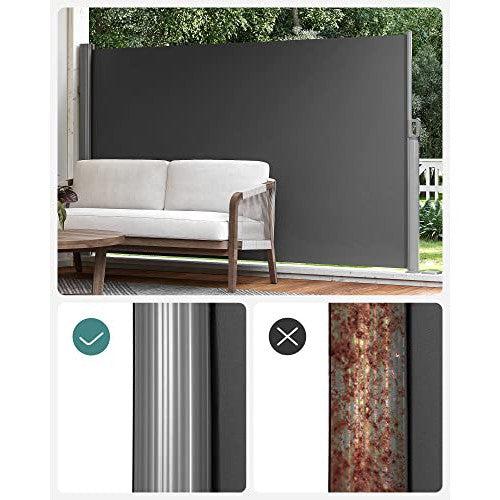 Bočna tenda 160 x 350 cm, poliesterska tkanina i aluminijum antracit boje | SONGMICS-Vasdom.hr