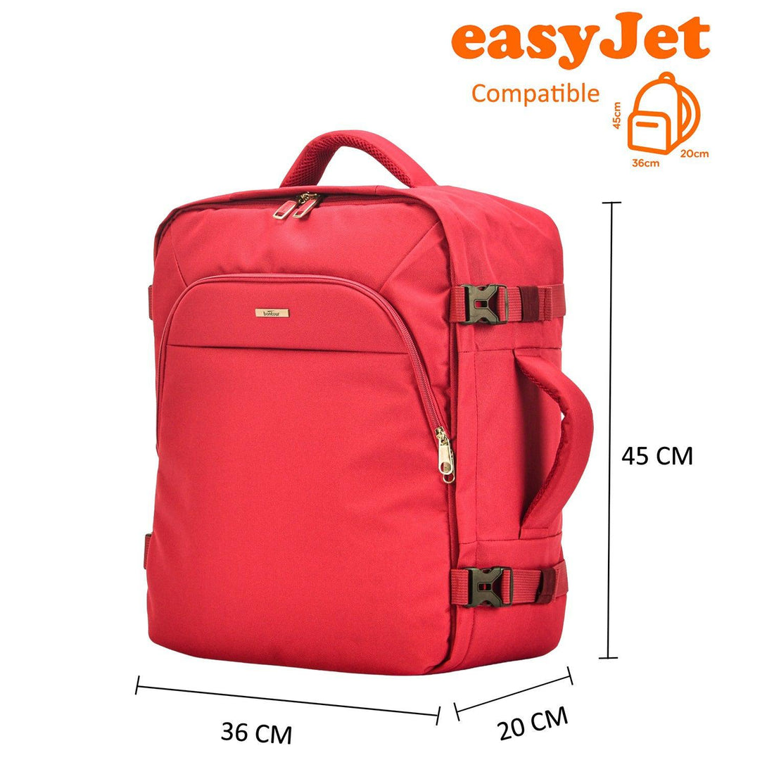 Bontour Air putni ruksak , EasyJet veličine 45x36x20cm, crveni | BONTOUR-Vasdom.hr