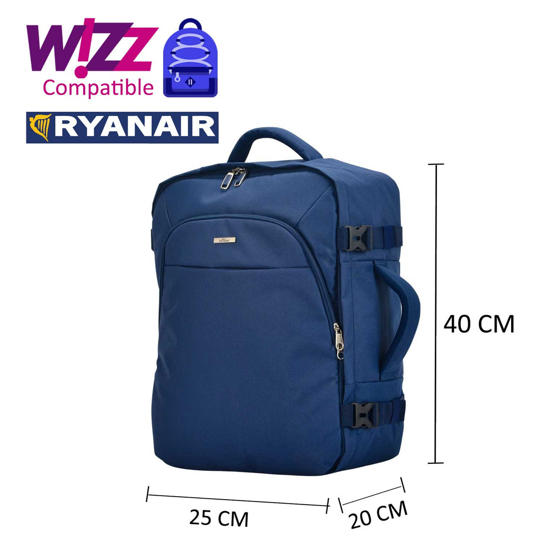 Bontour Air putni ruksak, WizzAir/Ryanair veličine 40x20x25cm, plavi | BONTOUR-Vasdom.hr