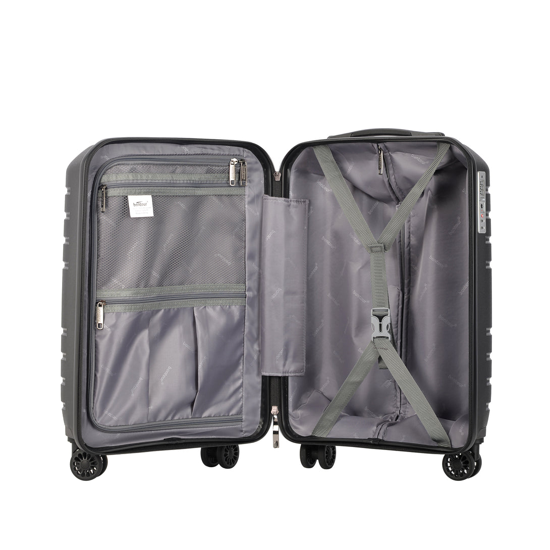 "CHARM" set od 3 kofera na 4 kotača sa TSA bravom, crni | BONTOUR-Vasdom.hr