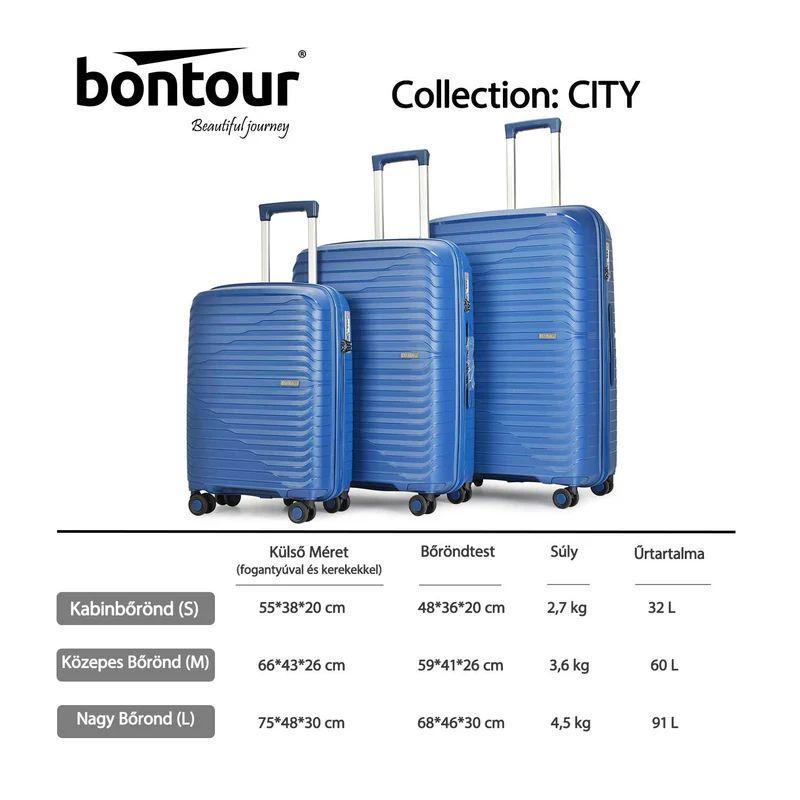 CITY veliki kofer na 4 kotača s TSA bravom, 75x48x30 cm, plavi | BONTOUR-Vasdom.hr