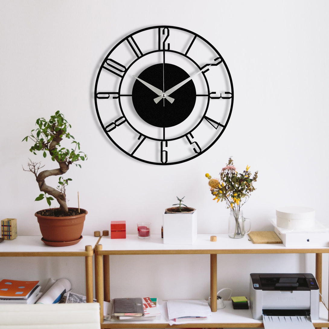 Dekorativni metalni zidni sat, Enzoclock - S011-Vasdom.hr