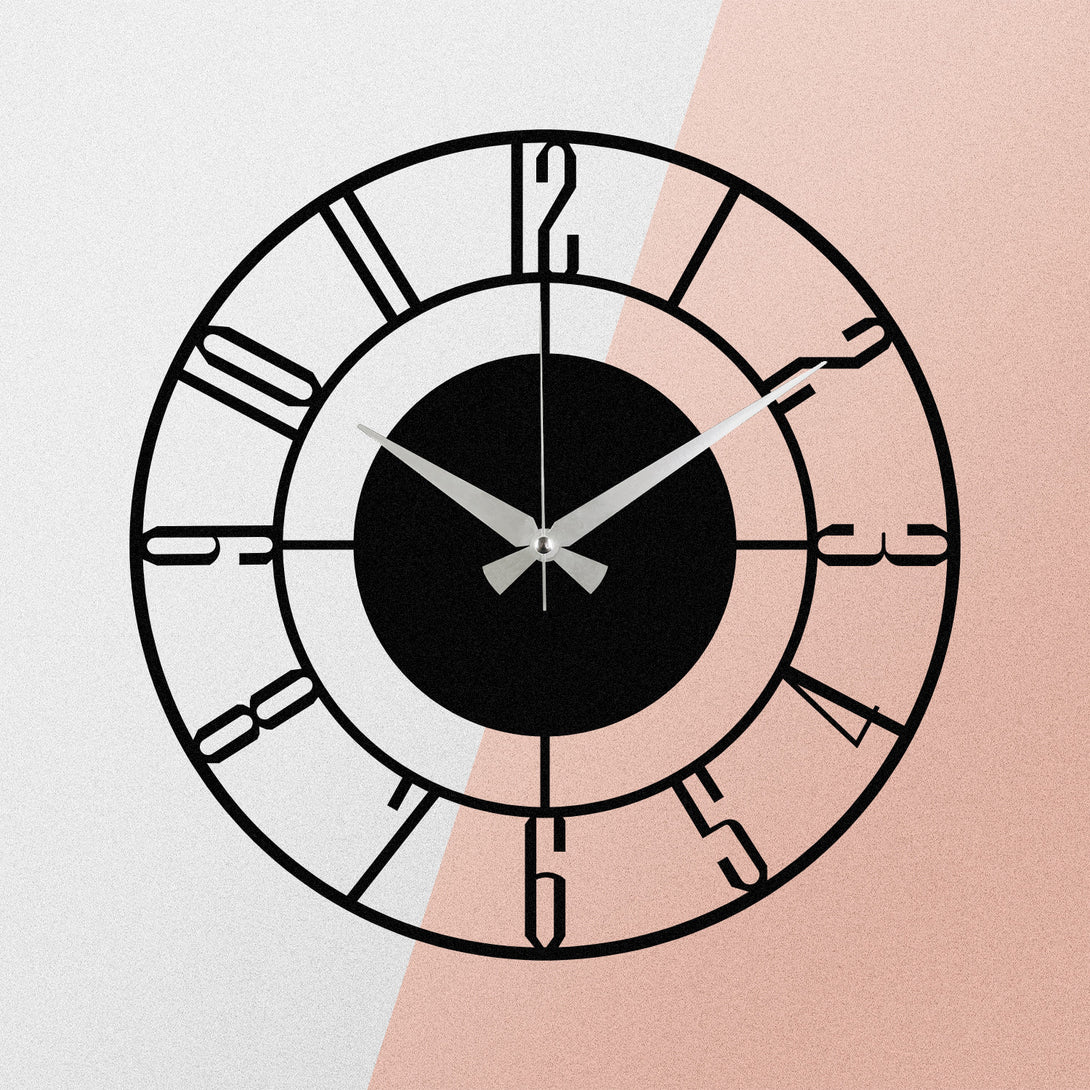 Dekorativni metalni zidni sat, Enzoclock - S011-Vasdom.hr