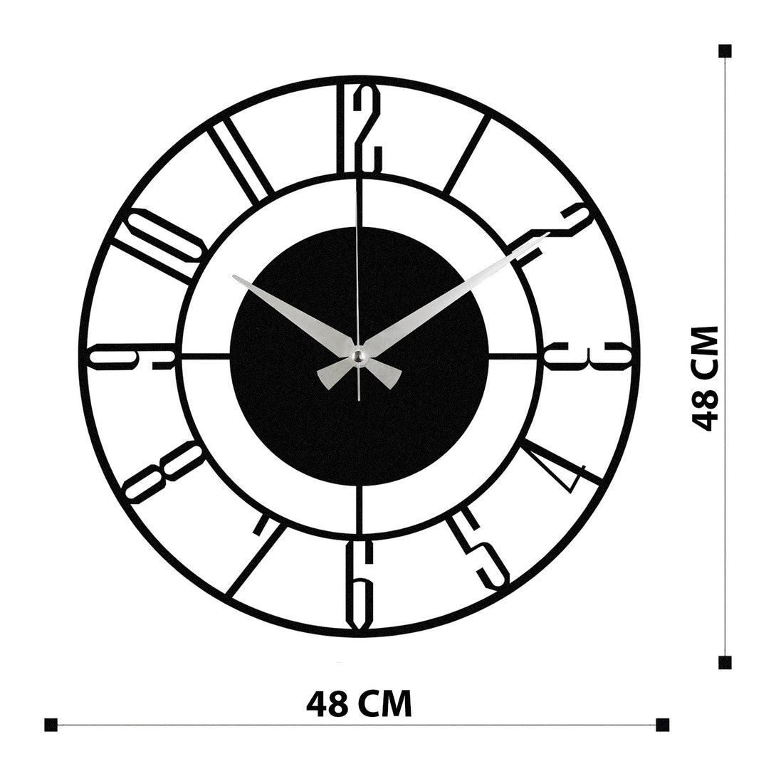 Dekorativni metalni zidni sat, Enzoclock - S011-Vasdom.hr