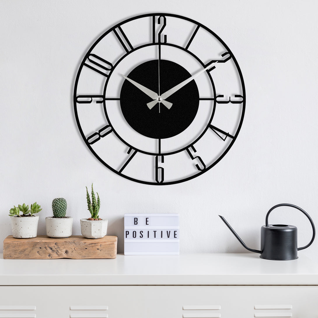 Dekorativni metalni zidni sat, Enzoclock - S011-Vasdom.hr