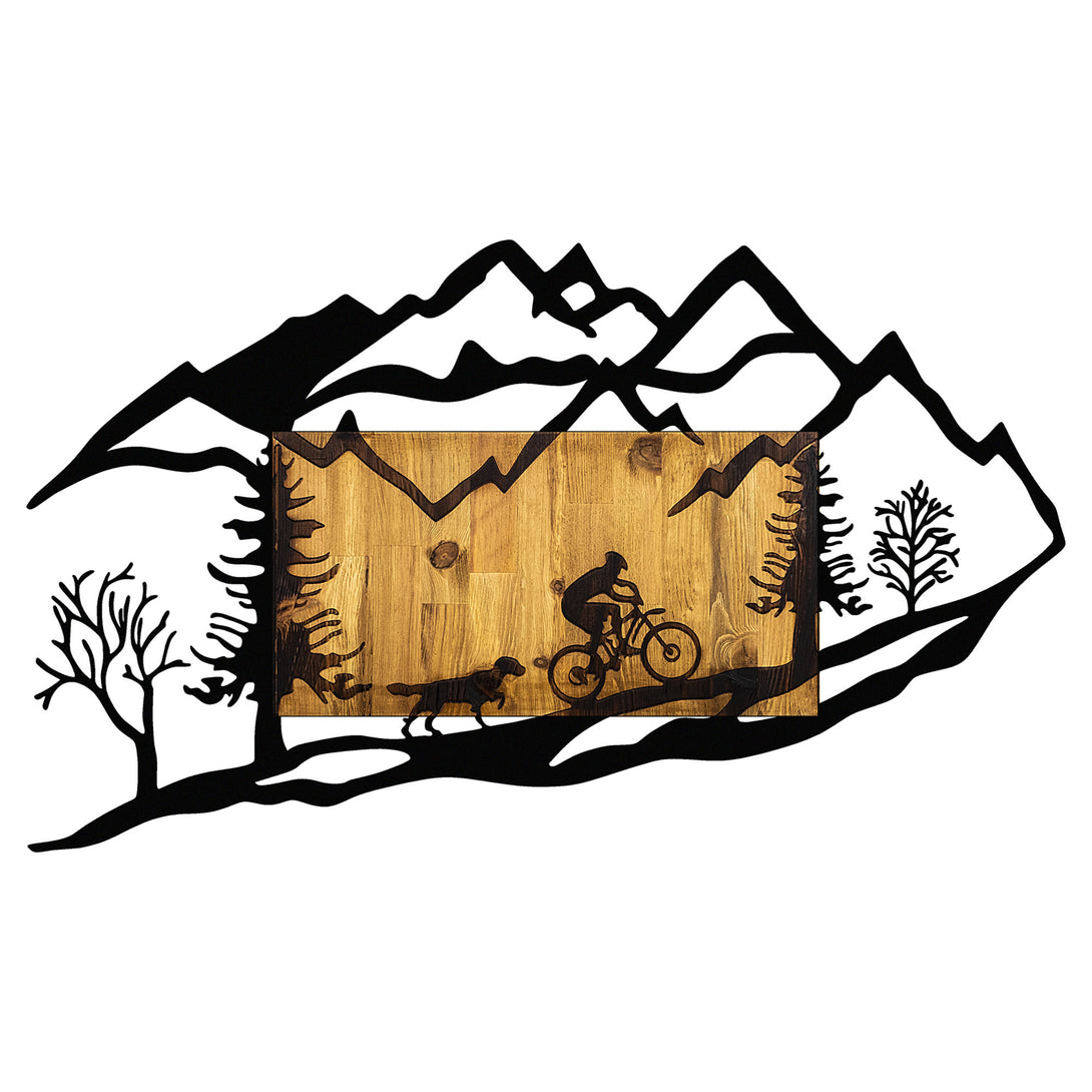 Fa Zidna dekoracija, Bicycle Riding in Nature 1-Vasdom.hr