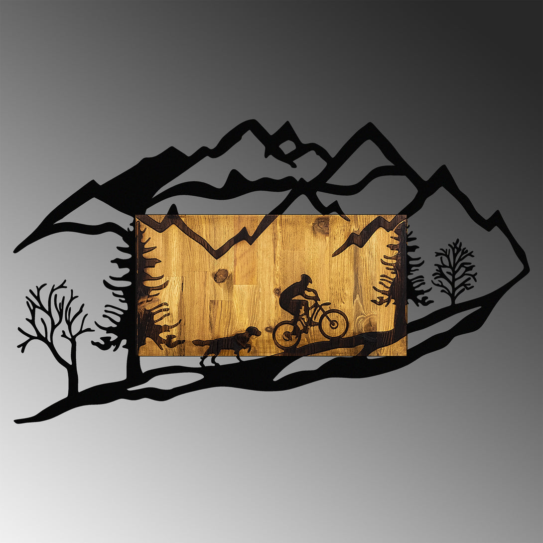 Fa Zidna dekoracija, Bicycle Riding in Nature 1-Vasdom.hr