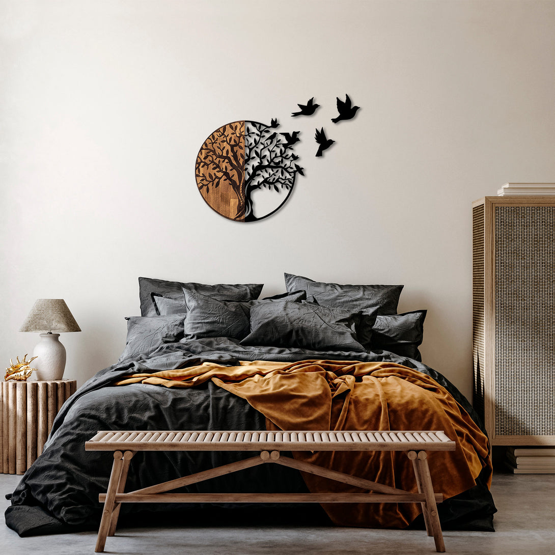 Fa Zidna dekoracija, Tree And Birds - 322-Vasdom.hr