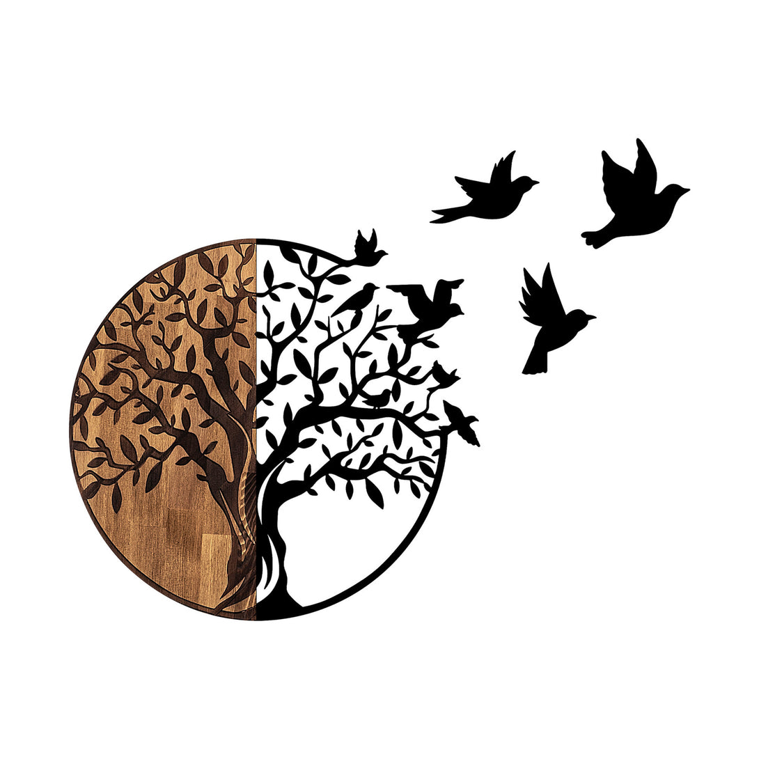 Fa Zidna dekoracija, Tree And Birds - 322-Vasdom.hr