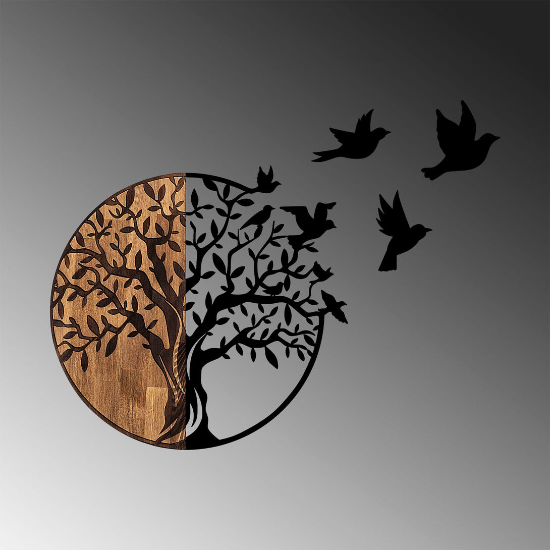 Fa Zidna dekoracija, Tree And Birds - 322-Vasdom.hr