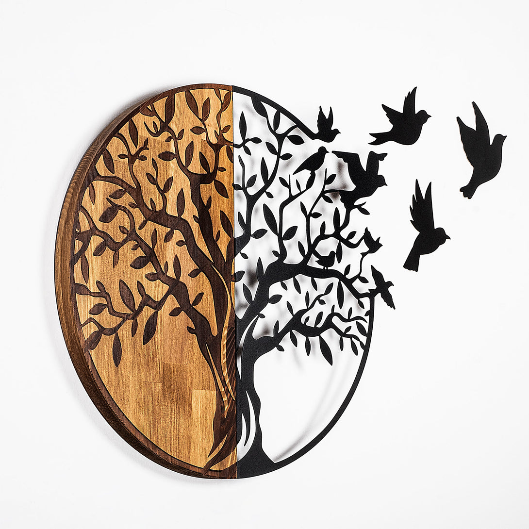 Fa Zidna dekoracija, Tree And Birds - 322-Vasdom.hr
