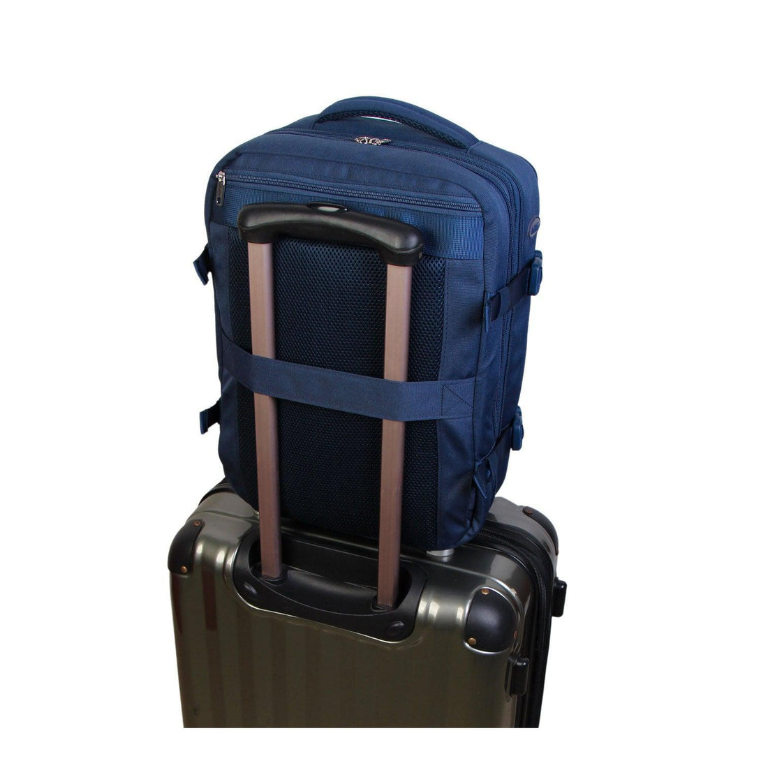 FlexiGo proširivi putni ruksak, ručna prtljaga WizzAir veličine 40x30x20 cm, plavi | BONTOUR-Vasdom.hr