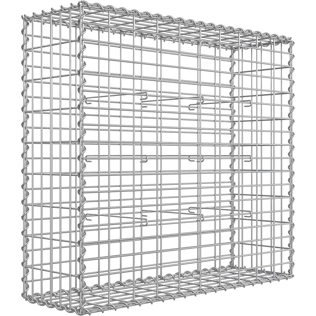 Gabionska košara, vrtna ukrasna pregrada, 100 x 95 x 30 cm | SONGMICS-Vasdom.hr
