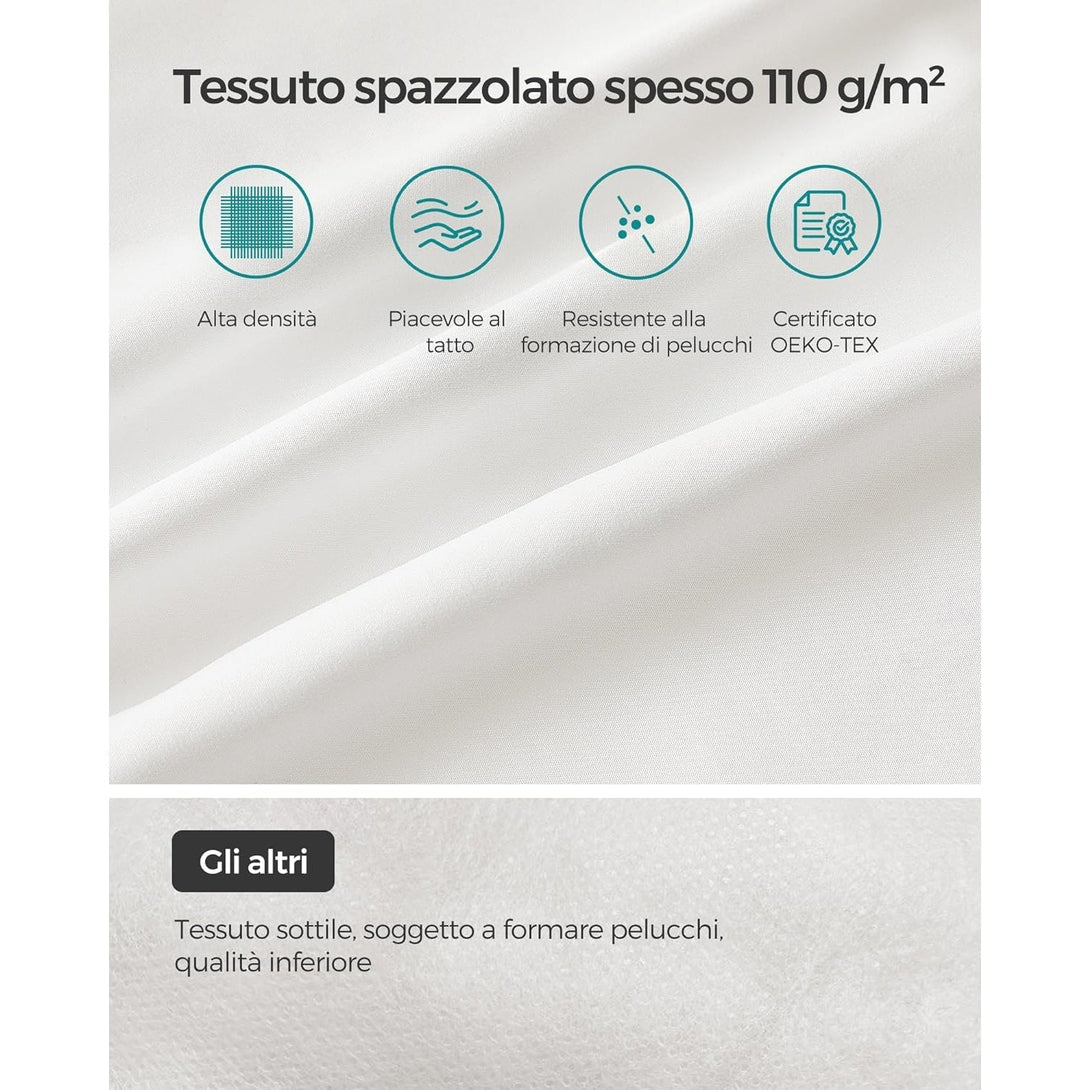Jastuci za krevet 50 x 70 cm, set od 2 komada, bijeli | SONGMICS-Vasdom.hr