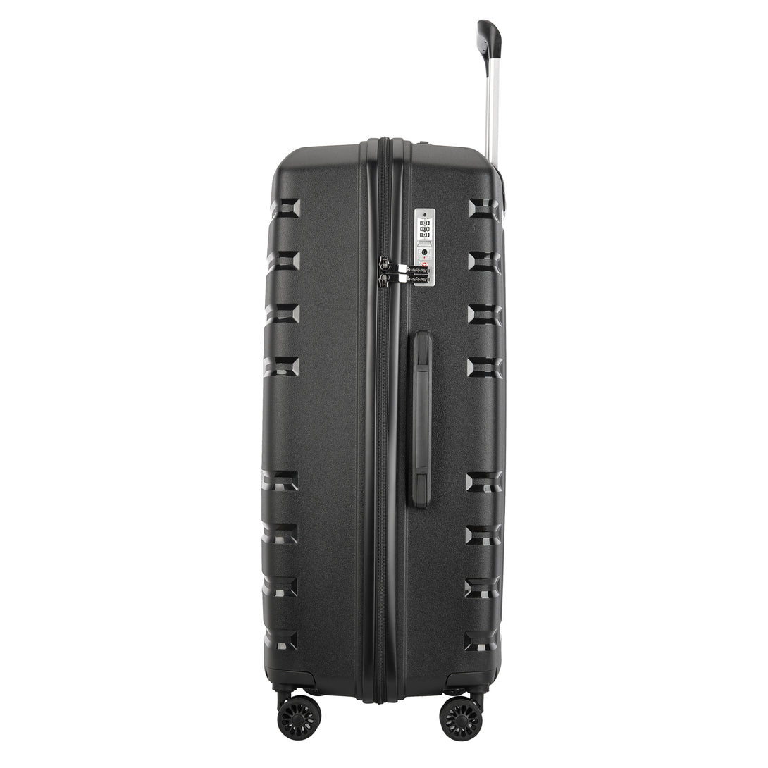 Kofer "CHARM" na 4 kotača s TSA bravom, veličina L, crni | BONTOUR-Vasdom.hr