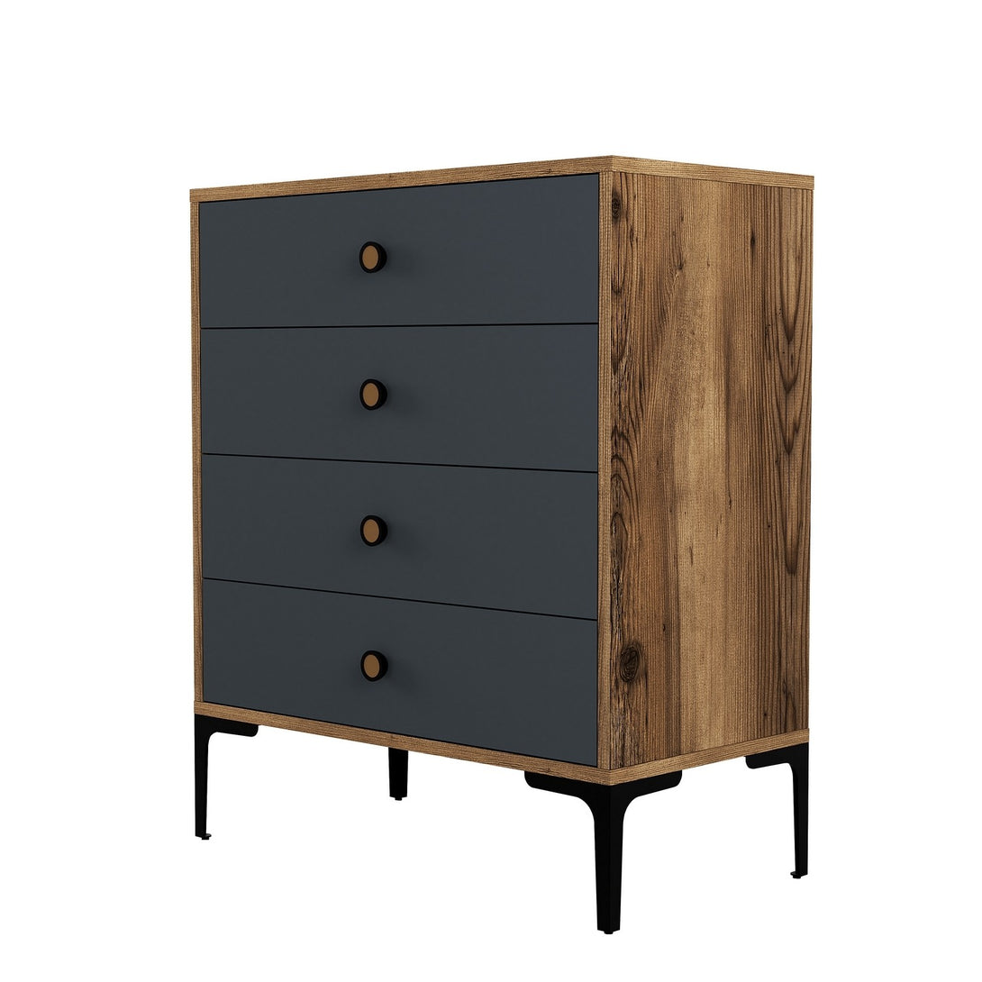 Komoda Lizbon 536 - Walnut, Anthracite-Vasdom.hr