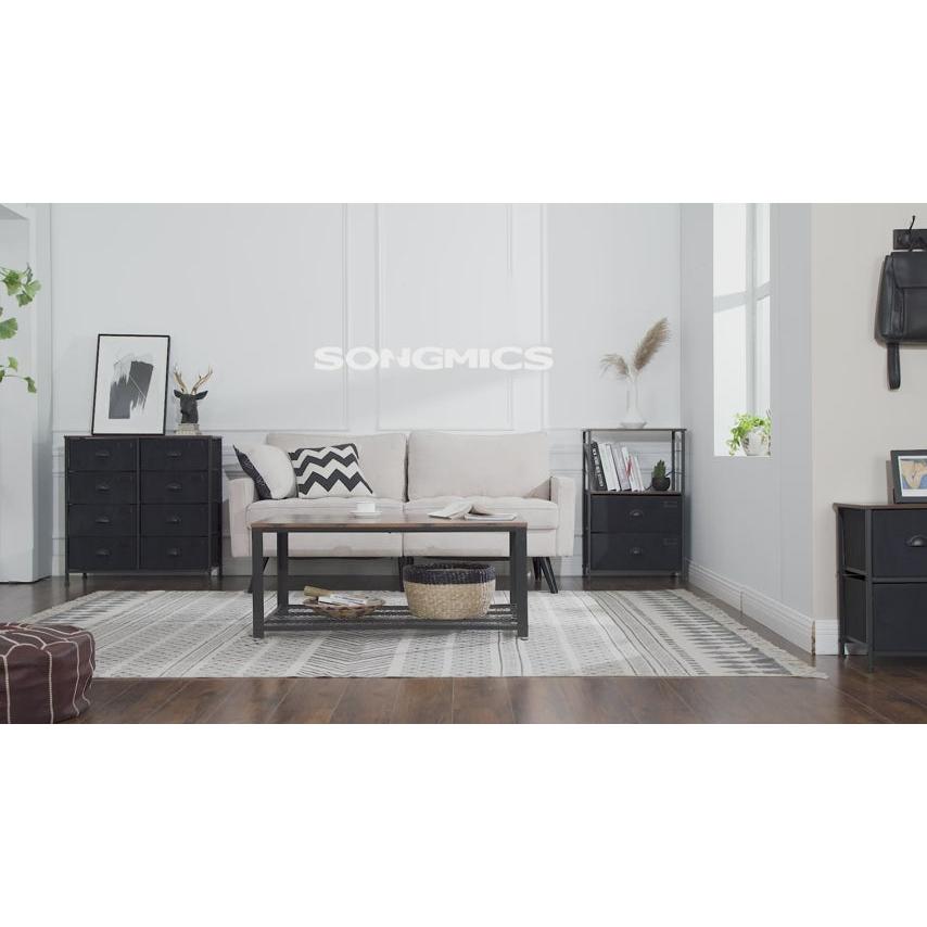 Komoda od tkanine, široki ormar sa 6 ladica, smeđe-crni | SONGMICS-Vasdom.hr