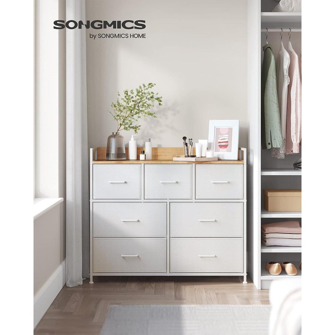 Komoda, ormar sa 7 ladica od tkanine, bijele i boje drva | SONGMICS-Vasdom.hr