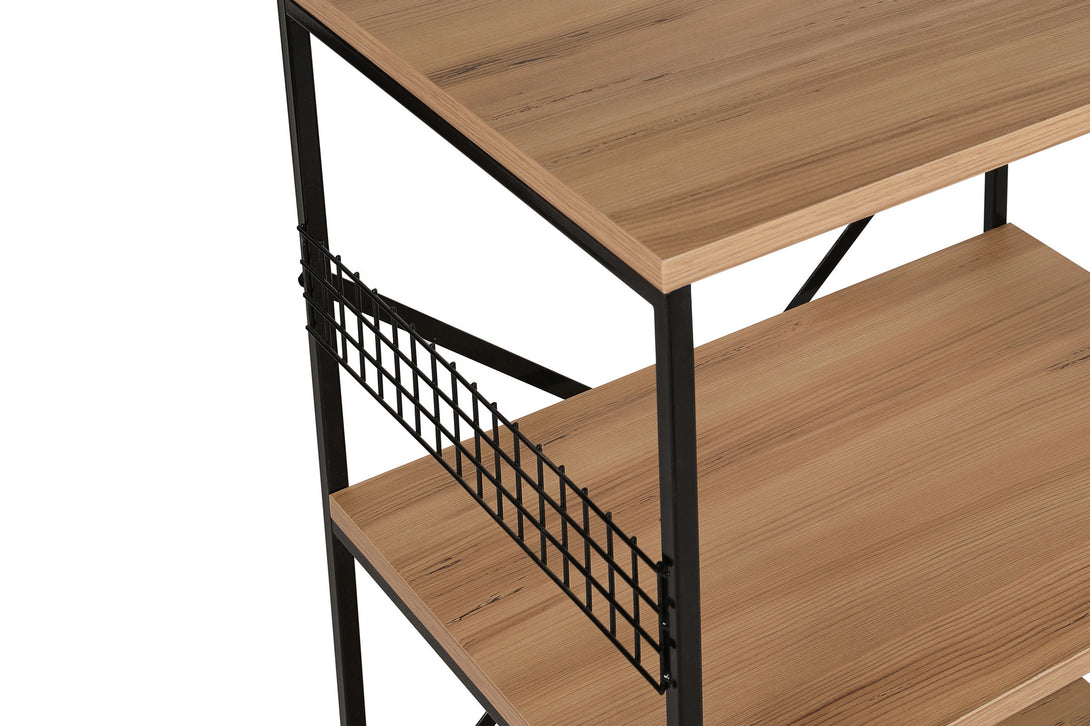 Konyhai polc Anemon - Black, Pine-Vasdom.hr