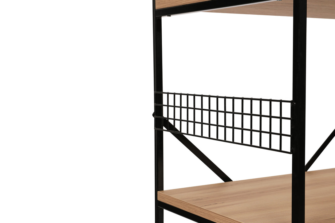 Konyhai polc Anemon - Black, Pine-Vasdom.hr