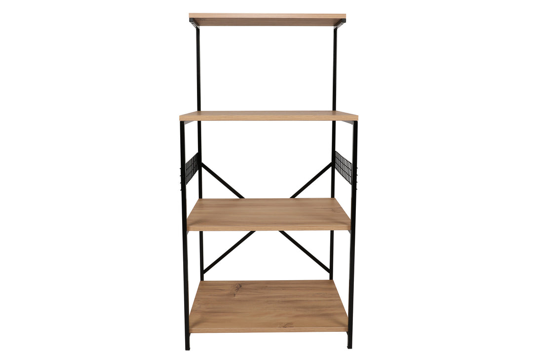 Konyhai polc Anemon - Black, Pine-Vasdom.hr
