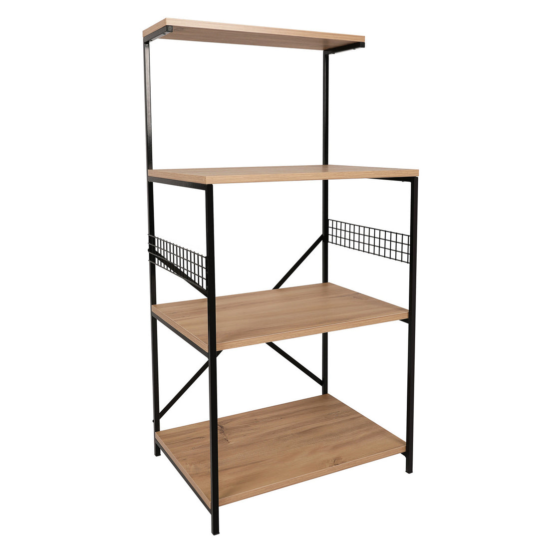 Konyhai polc Anemon - Black, Pine-Vasdom.hr