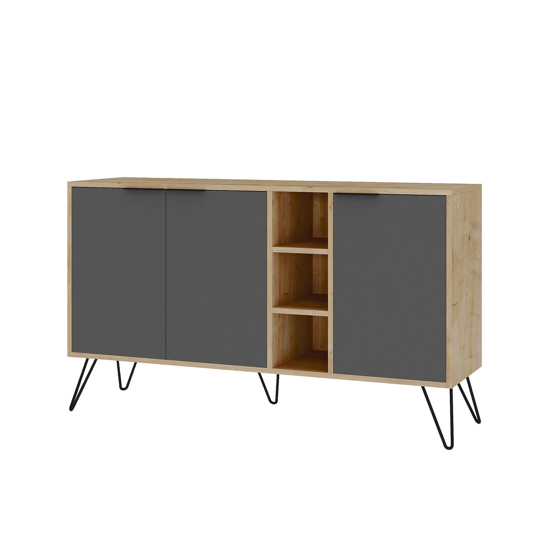 Konzolni stol Clara Console - Oak, Anthracite-Vasdom.hr