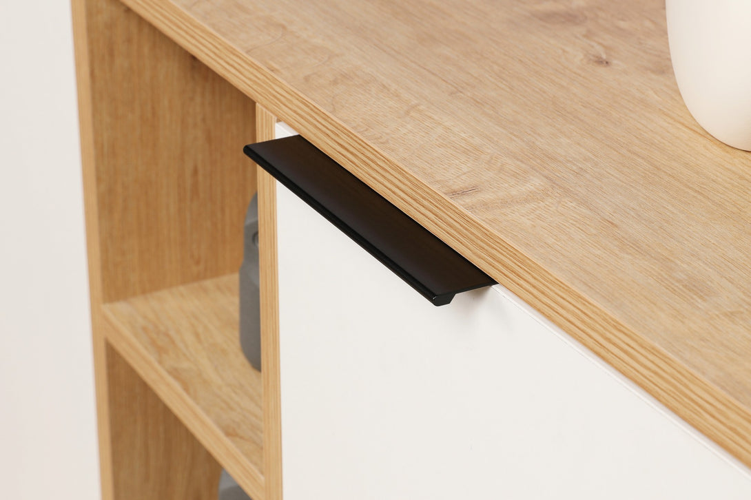 Konzolni stol Clara Console - Oak, White-Vasdom.hr