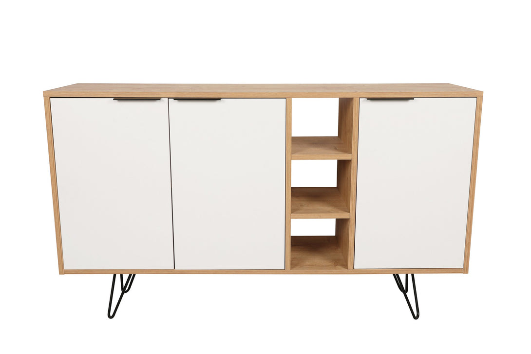 Konzolni stol Clara Console - Oak, White-Vasdom.hr