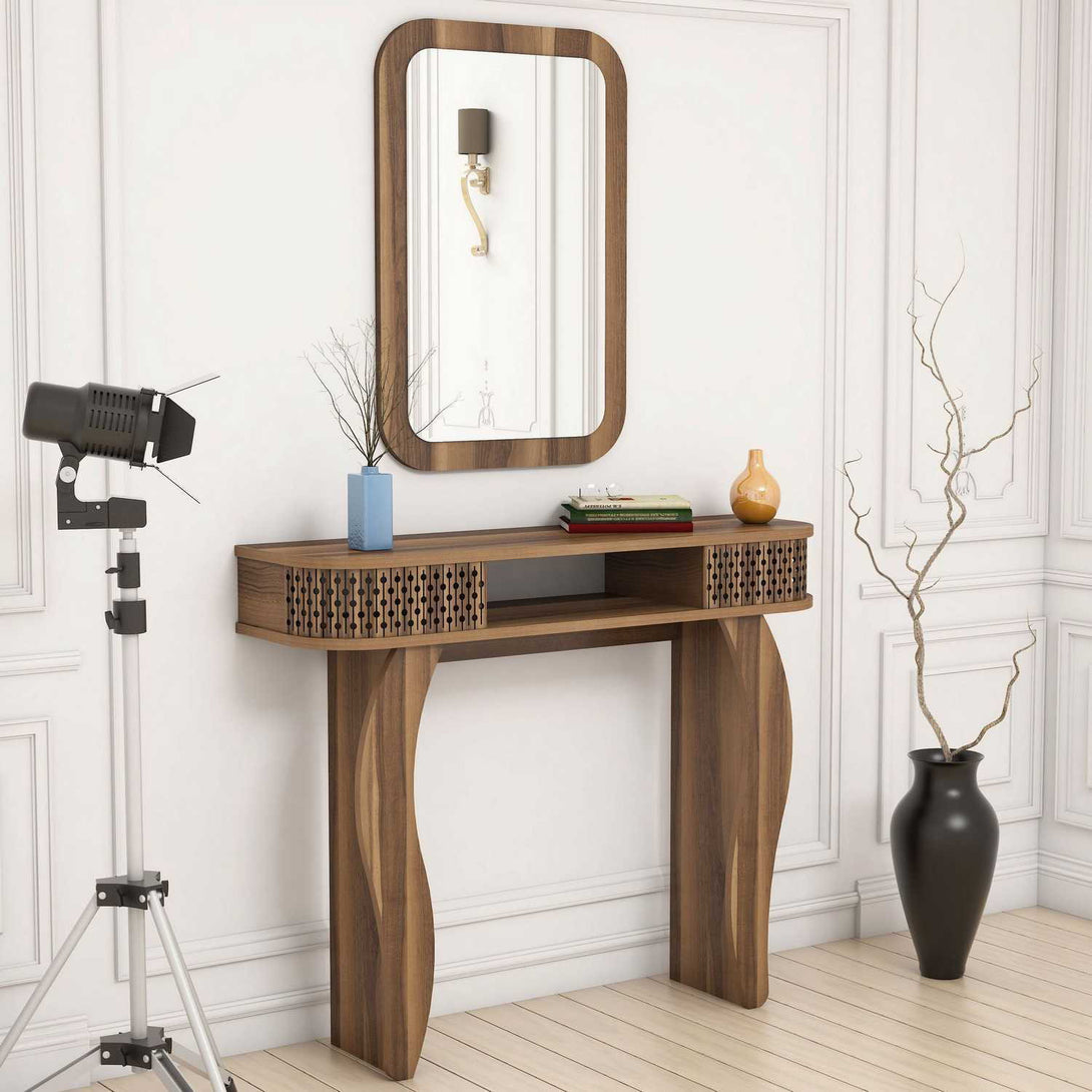 Konzolni stol Damla - Walnut-Vasdom.hr