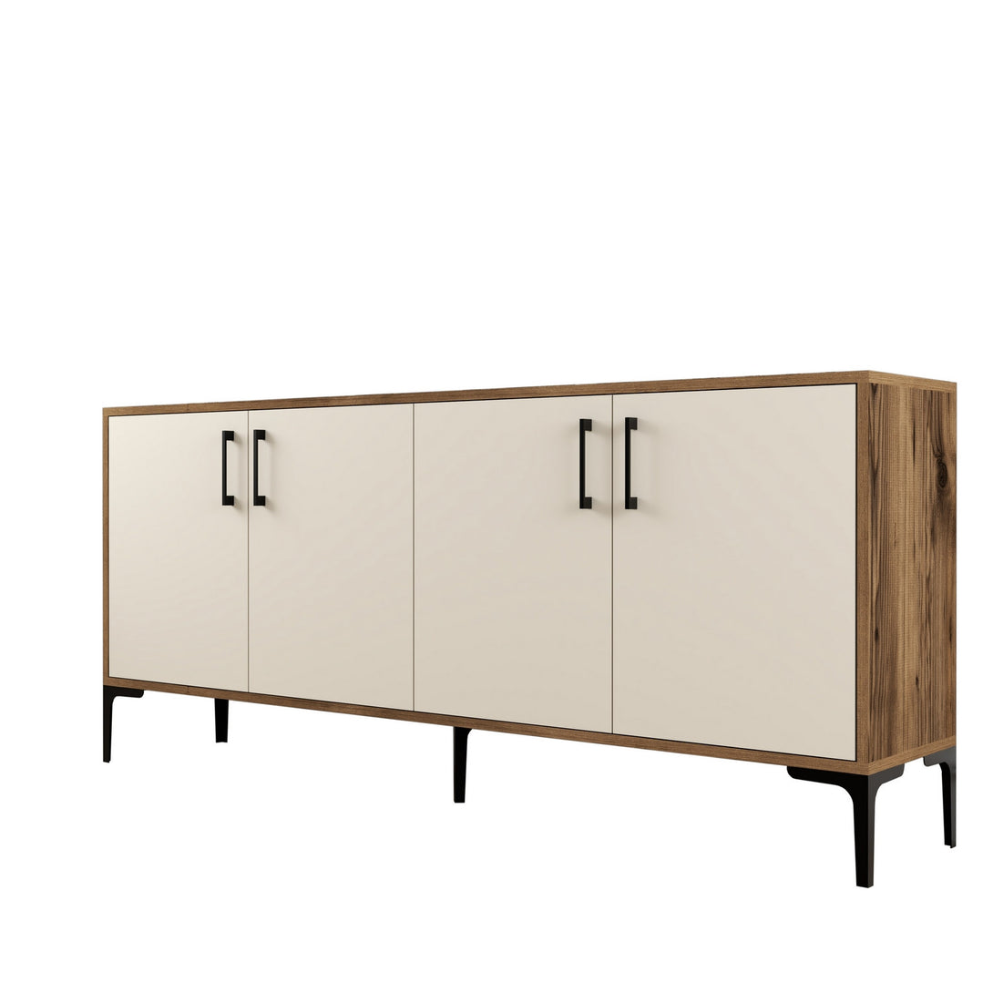 Konzolni stol Kiev - Walnut, Cream-Vasdom.hr