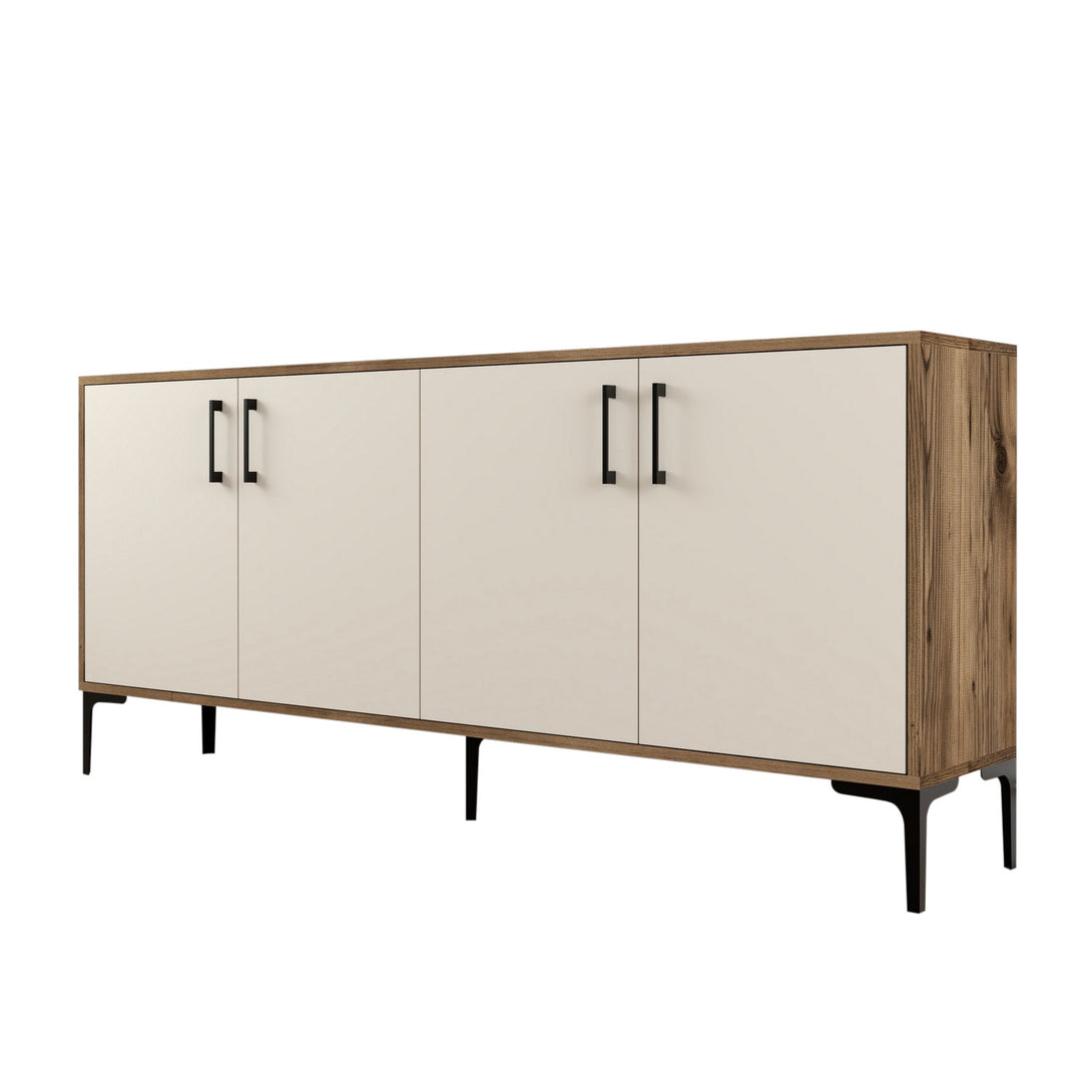 Konzolni stol Kiev - Walnut, Cream-Vasdom.hr