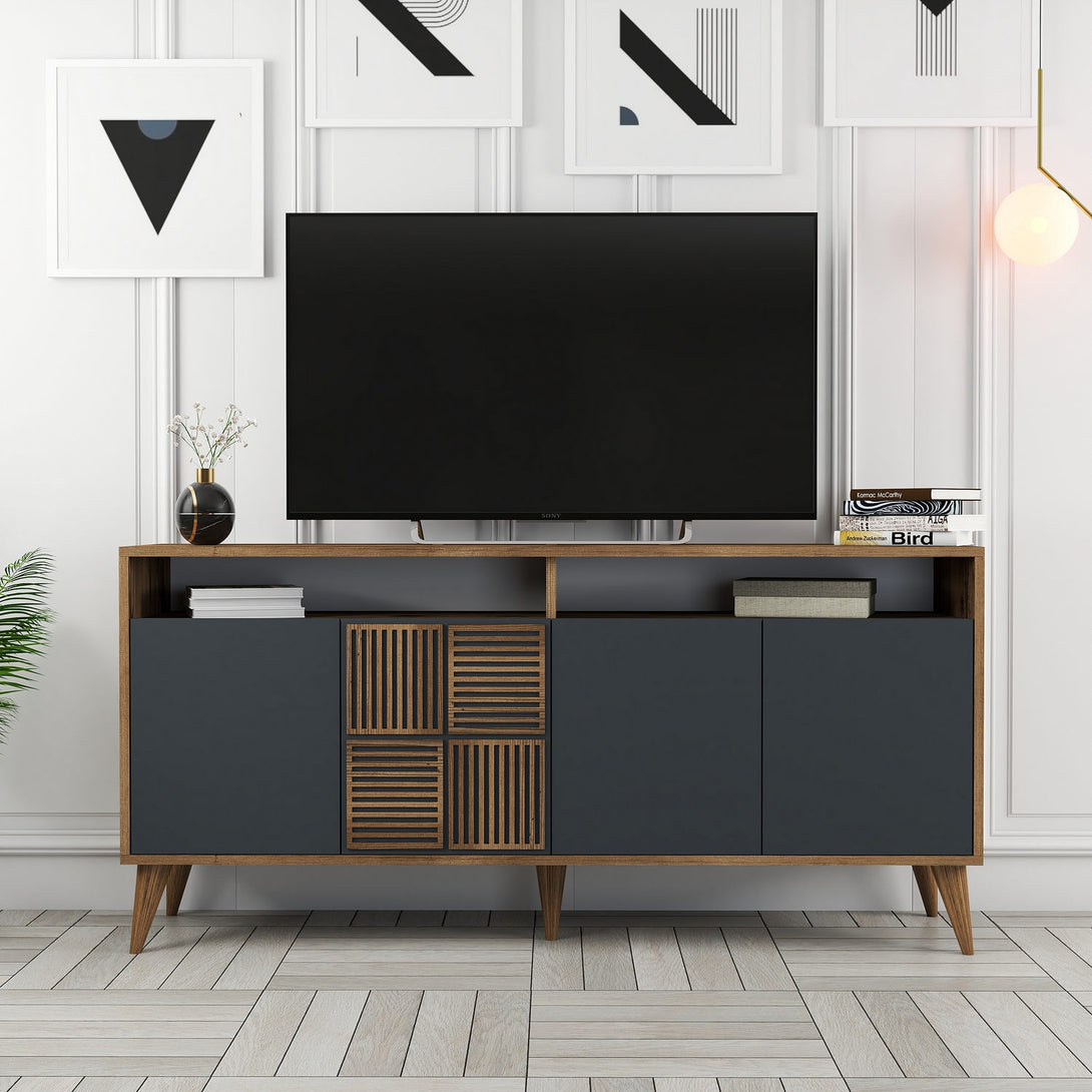 Konzolni stol Milan 160 - Walnut, Anthracite-Vasdom.hr