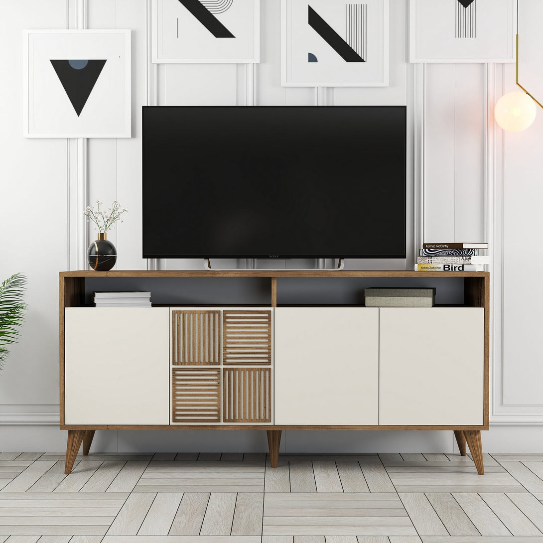 Konzolni stol Milan 160 - Walnut, Cream-Vasdom.hr