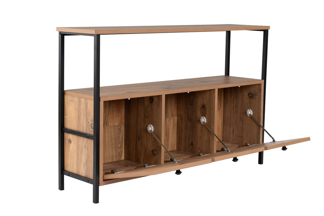 Konzolni stol Solace - Atlantic Pine, Black-Vasdom.hr