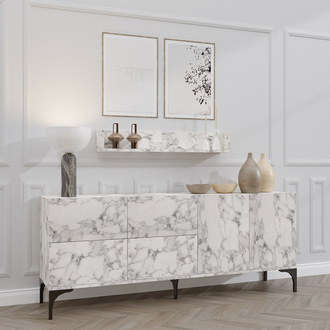 Konzolni stol Stella - Carrara Marble-Vasdom.hr