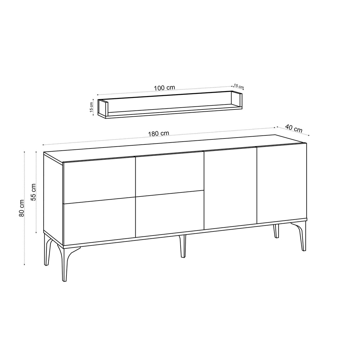 Konzolni stol Stella - Carrara Marble-Vasdom.hr