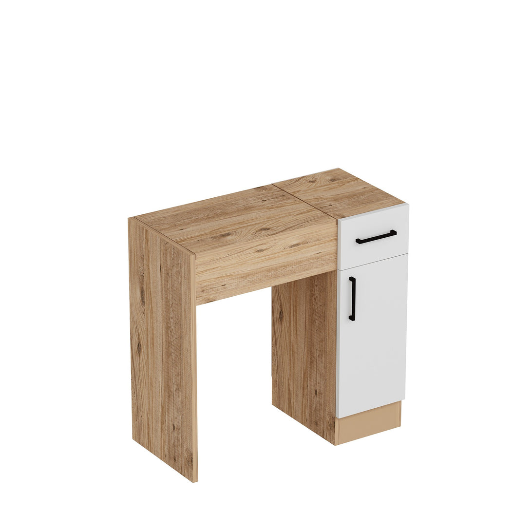Kozmetički stolić Inci - Atlantic Pine, White-Vasdom.hr
