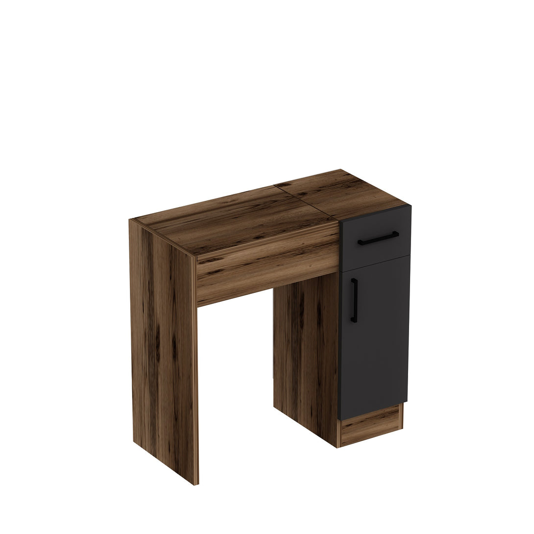 Kozmetički stolić Inci - Light Walnut, Anthracite-Vasdom.hr