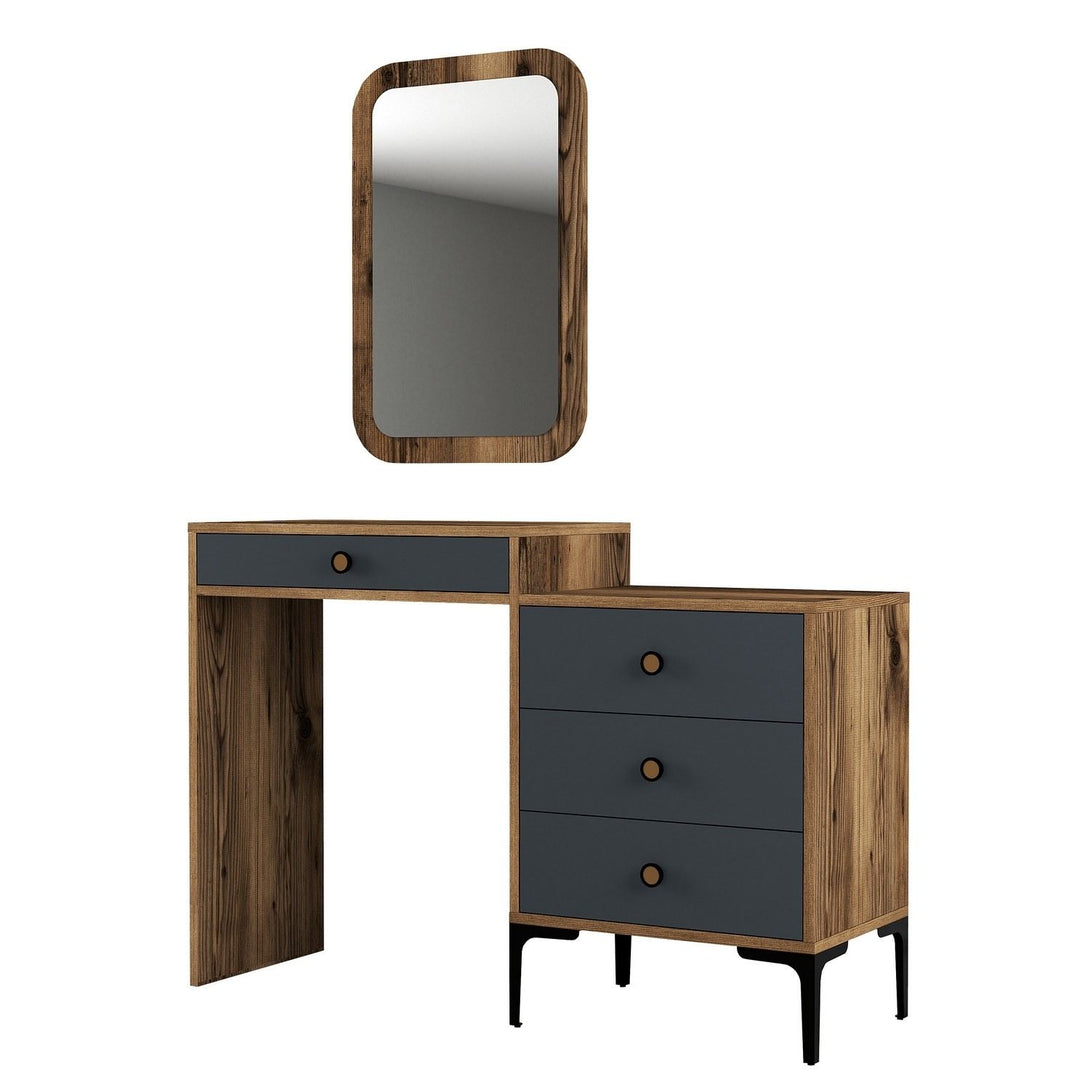 Kozmetički stolić Lizbon 543 - Walnut, Anthracite-Vasdom.hr