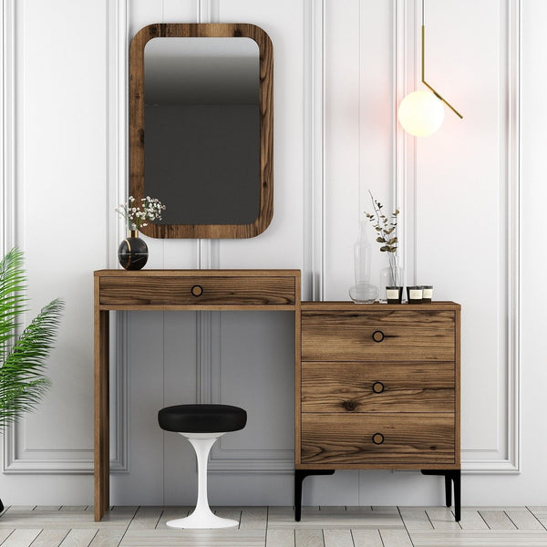 Kozmetički stolić Lizbon 546 - Walnut-Vasdom.hr