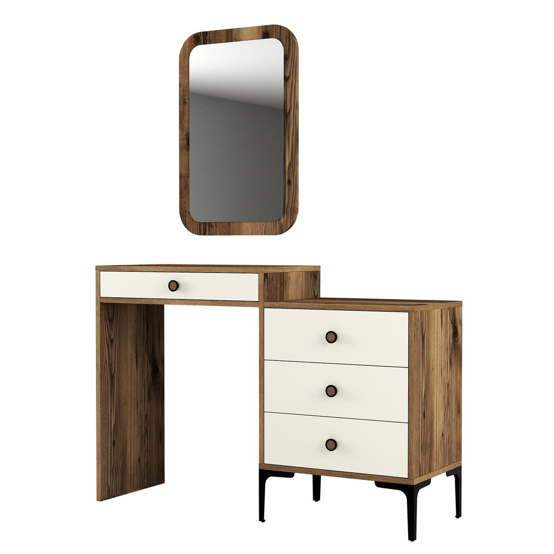 Kozmetički stolić Lizbon 547 - Walnut, Cream-Vasdom.hr