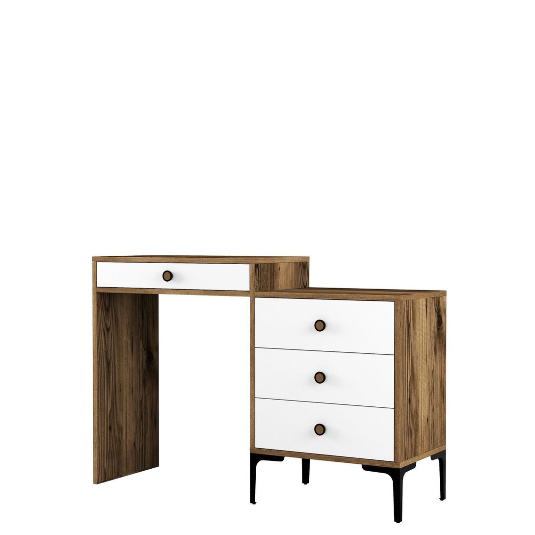 Kozmetički stolić Lizbon 551 - Walnut, White-Vasdom.hr