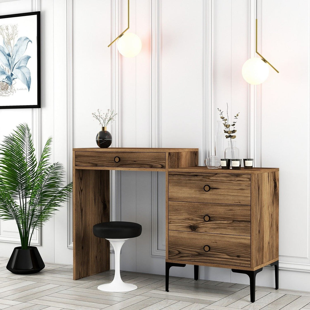 Kozmetički stolić Lizbon 553 - Walnut-Vasdom.hr
