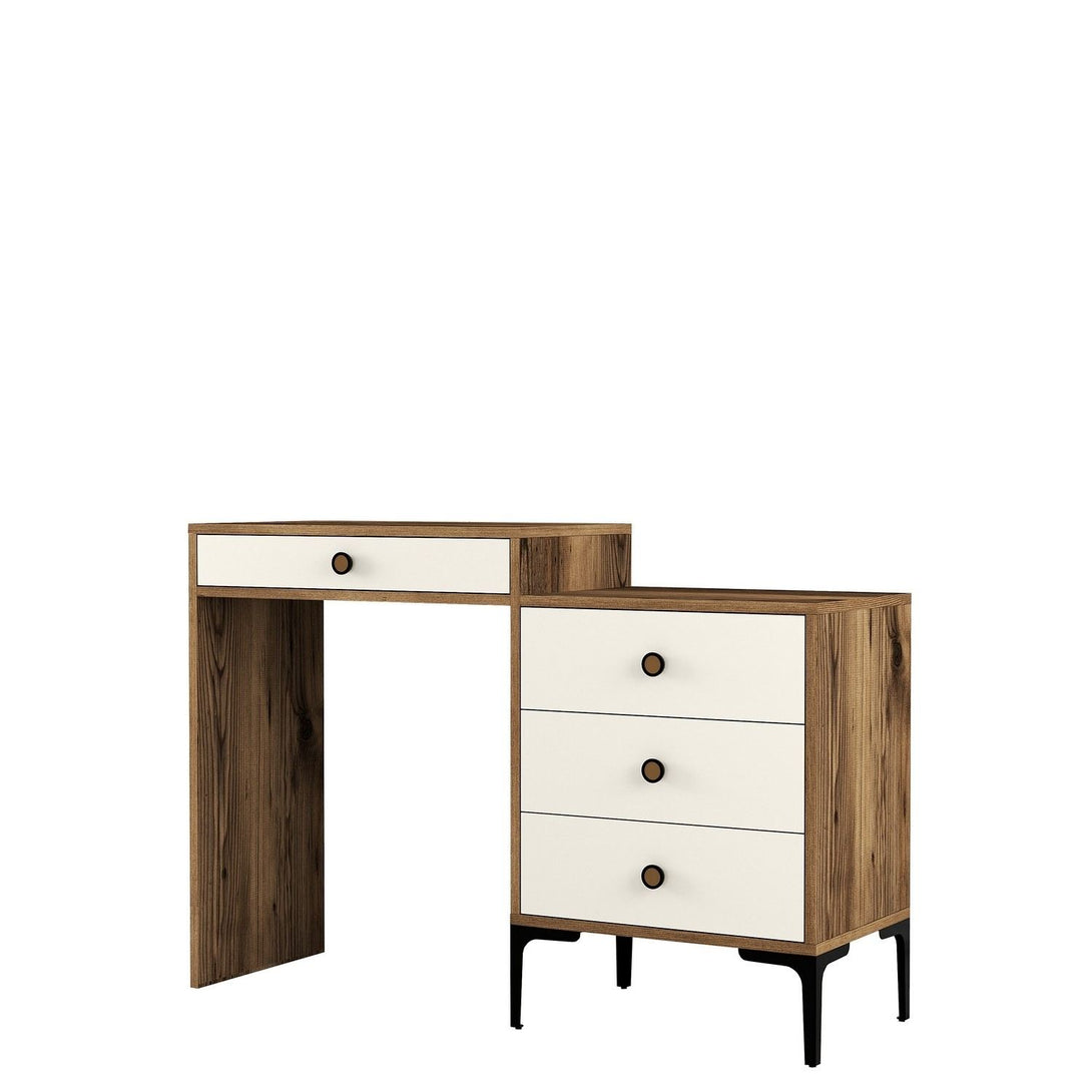 Kozmetički stolić Lizbon 554 - Walnut, Cream-Vasdom.hr