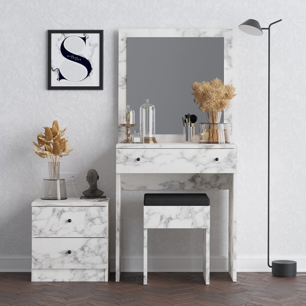 Kozmetički stolić Nice - Carrara Marble-Vasdom.hr
