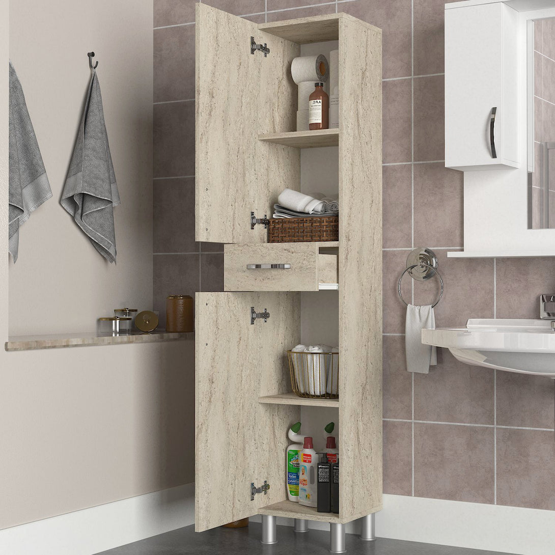 Kupaonski ormarić Selin 2 Doors 1 Drawer-Vasdom.hr