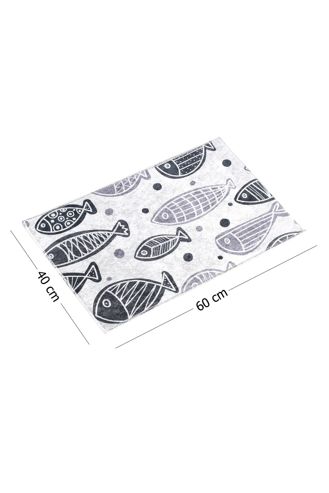 Kupaonski prostirač Fish Djt - Bijela (40 x 60)-Vasdom.hr