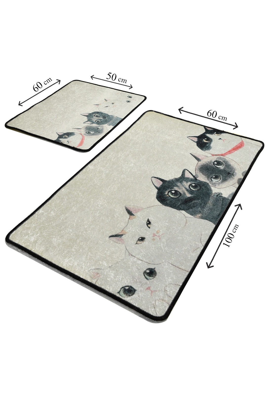 Kupaonski prostirač Postavi (2 kom) Angry Cats Djt-Vasdom.hr